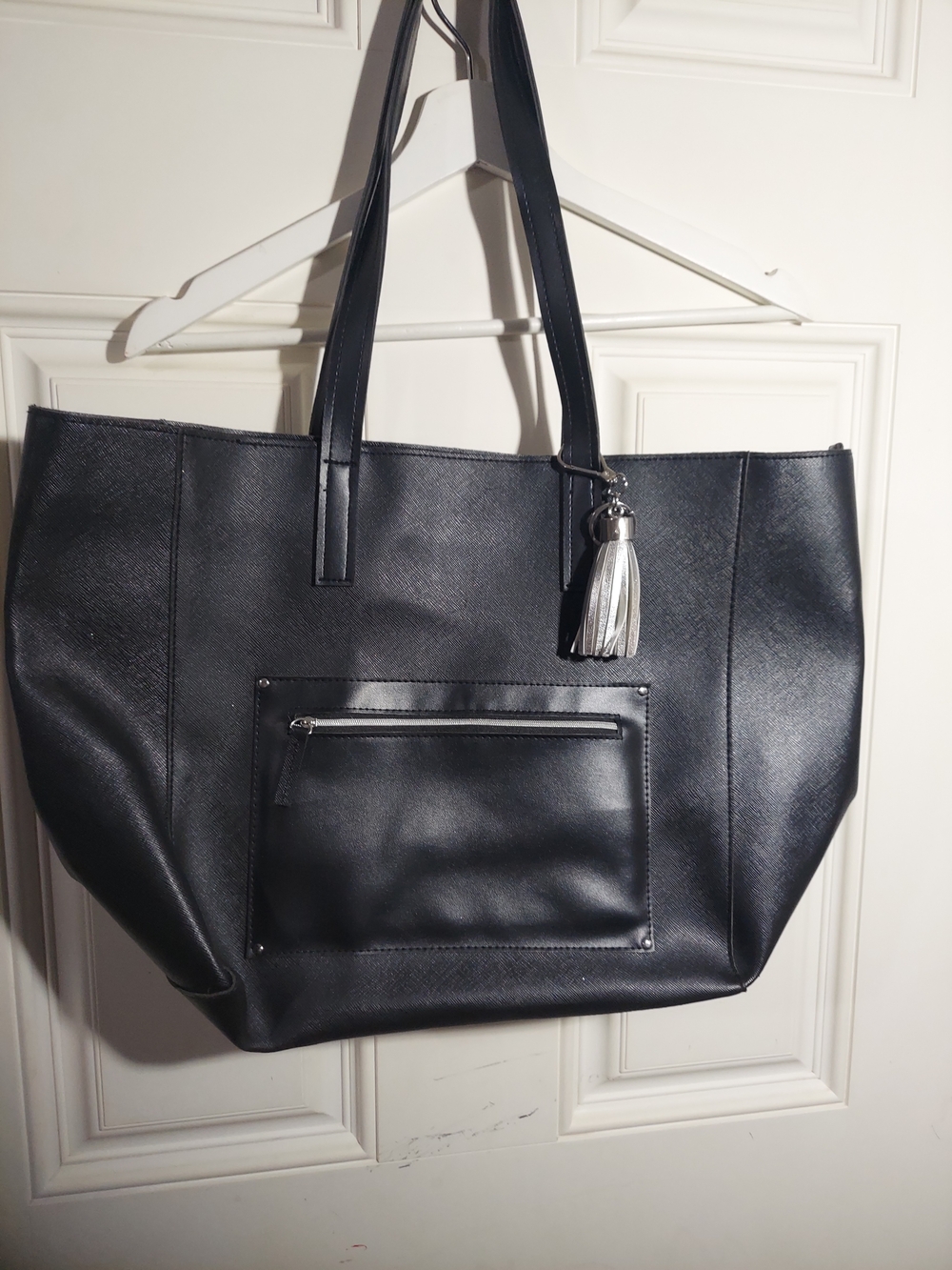 Bath And Body Works Black Tote Bag with Tassel Accent Everyday Carry